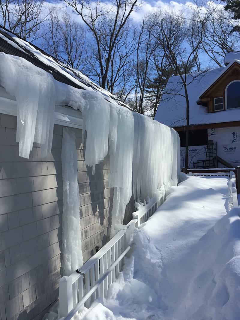 Roof Snow, Ice Dam Removal ri ma Renaissance Roofing